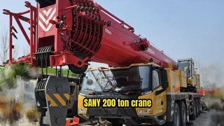 2025 SANY 200 톤 트럭 크레인 SYM5602JQZ200C8 중고 낮은 시간 판매